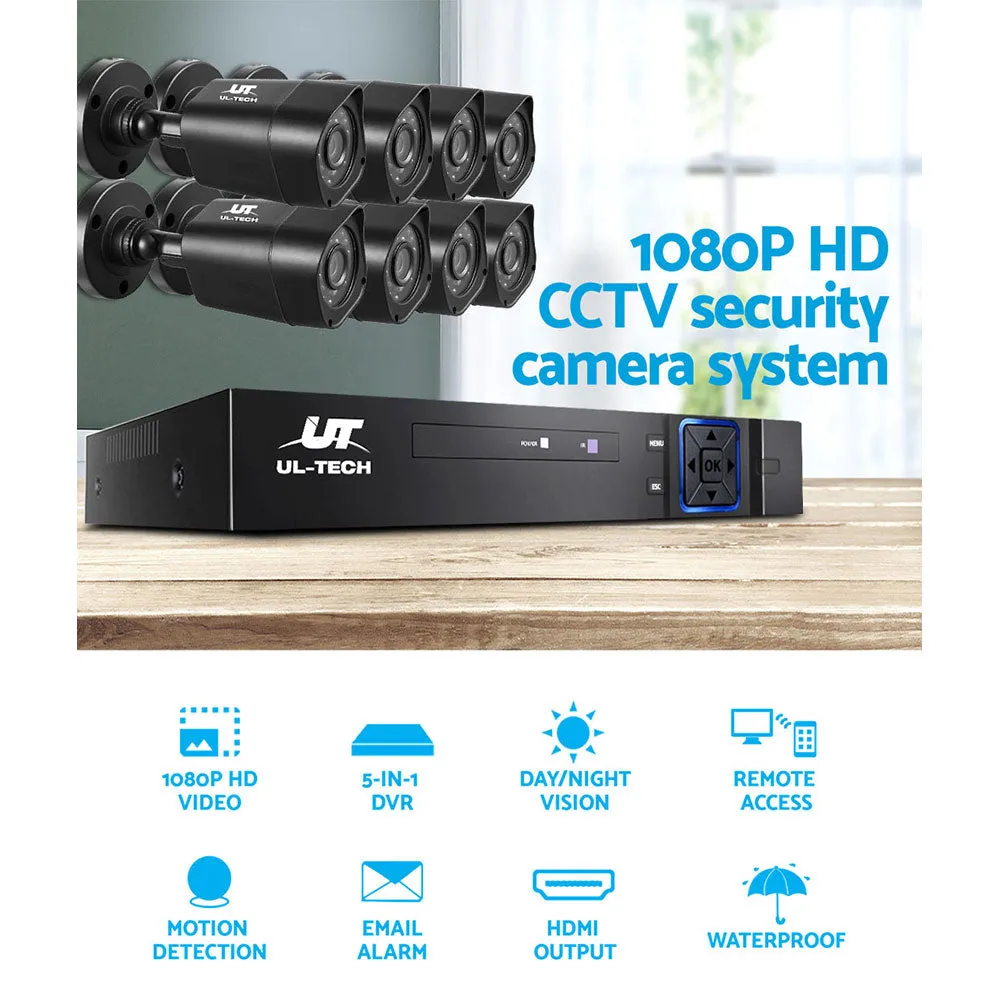 1080p 8CH DVR CCTV System with Night Vision - UL-Tech