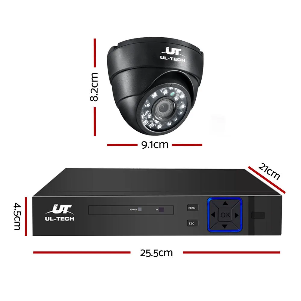 1080p HD Night Vision 4CH CCTV System, 4 Cameras, UL-Tech