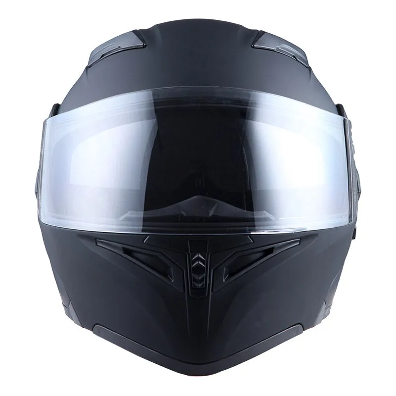 1Storm Motorcycle Modular Full Face Flip up Dual Visor Helmet   Spoiler   Motorcycle Bluetooth Headset: HB89