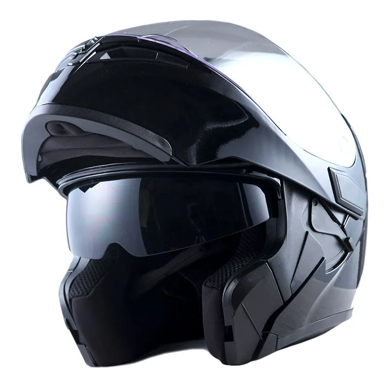 1Storm Motorcycle Modular Full Face Flip up Dual Visor Helmet   Spoiler   Motorcycle Bluetooth Headset: HB89