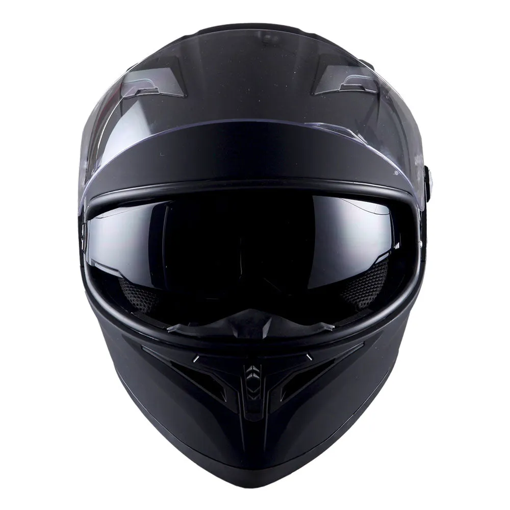 1Storm Motorcycle Modular Full Face Flip up Dual Visor Helmet   Spoiler   Motorcycle Bluetooth Headset: HJK316