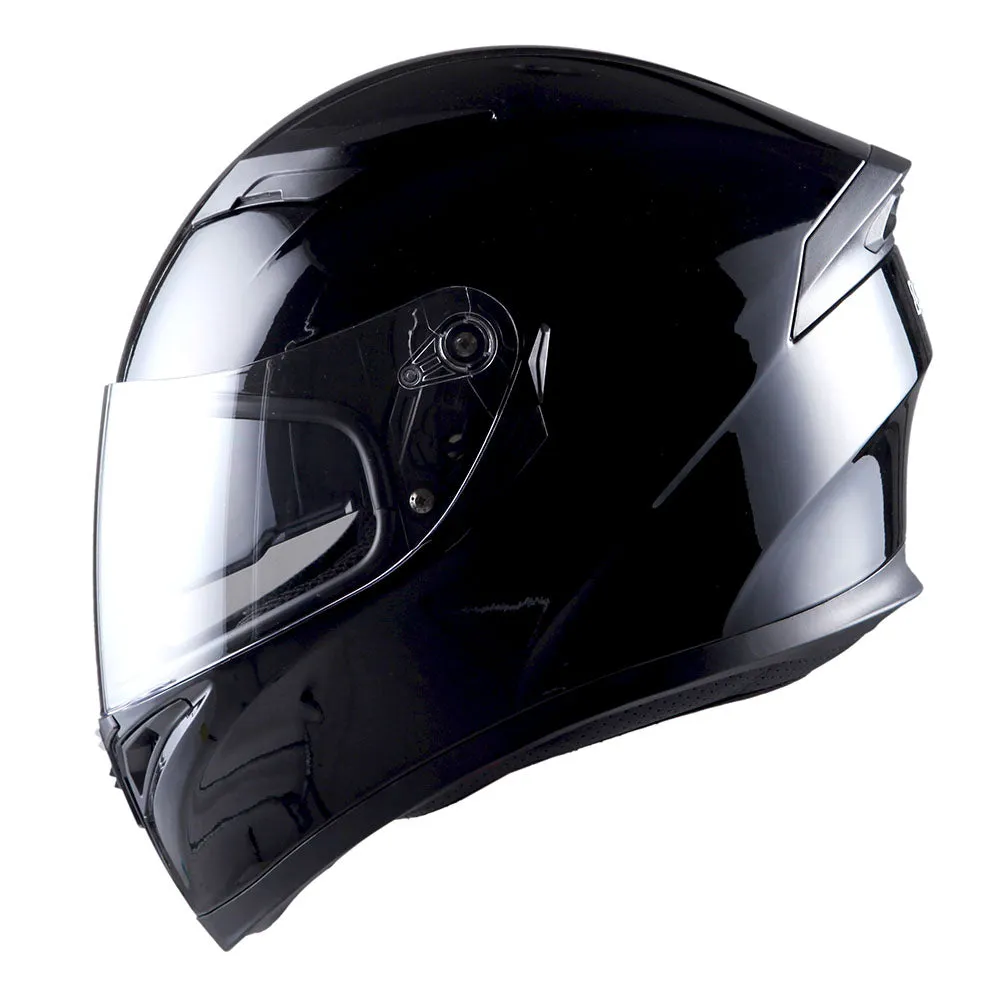 1Storm Motorcycle Modular Full Face Flip up Dual Visor Helmet   Spoiler   Motorcycle Bluetooth Headset: HJK316