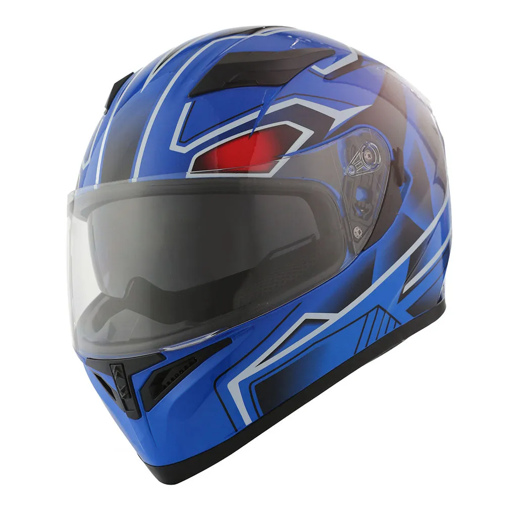 1Storm Motorcycle Modular Full Face Flip up Dual Visor Helmet   Spoiler   Motorcycle Bluetooth Headset: HJK316