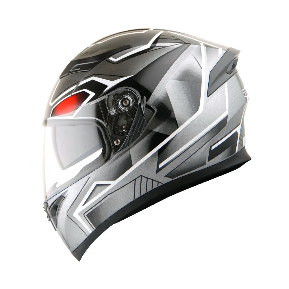 1Storm Motorcycle Modular Full Face Flip up Dual Visor Helmet   Spoiler   Motorcycle Bluetooth Headset: HJK316