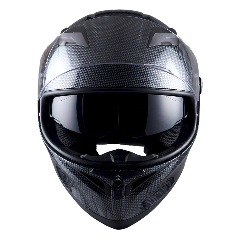 1Storm Motorcycle Modular Full Face Flip up Dual Visor Helmet   Spoiler   Motorcycle Bluetooth Headset: HJK316