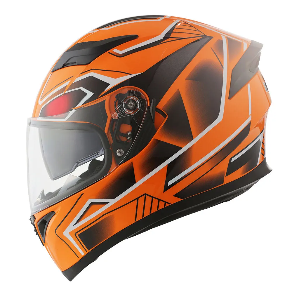 1Storm Motorcycle Modular Full Face Flip up Dual Visor Helmet   Spoiler   Motorcycle Bluetooth Headset: HJK316