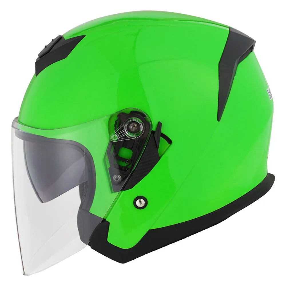 1Storm Motorcycle Open Face Helmet Scooter Classical Knight Bike Dual Lens/Sun Visor   Motorcycle Bluetooth Headset: HJK526