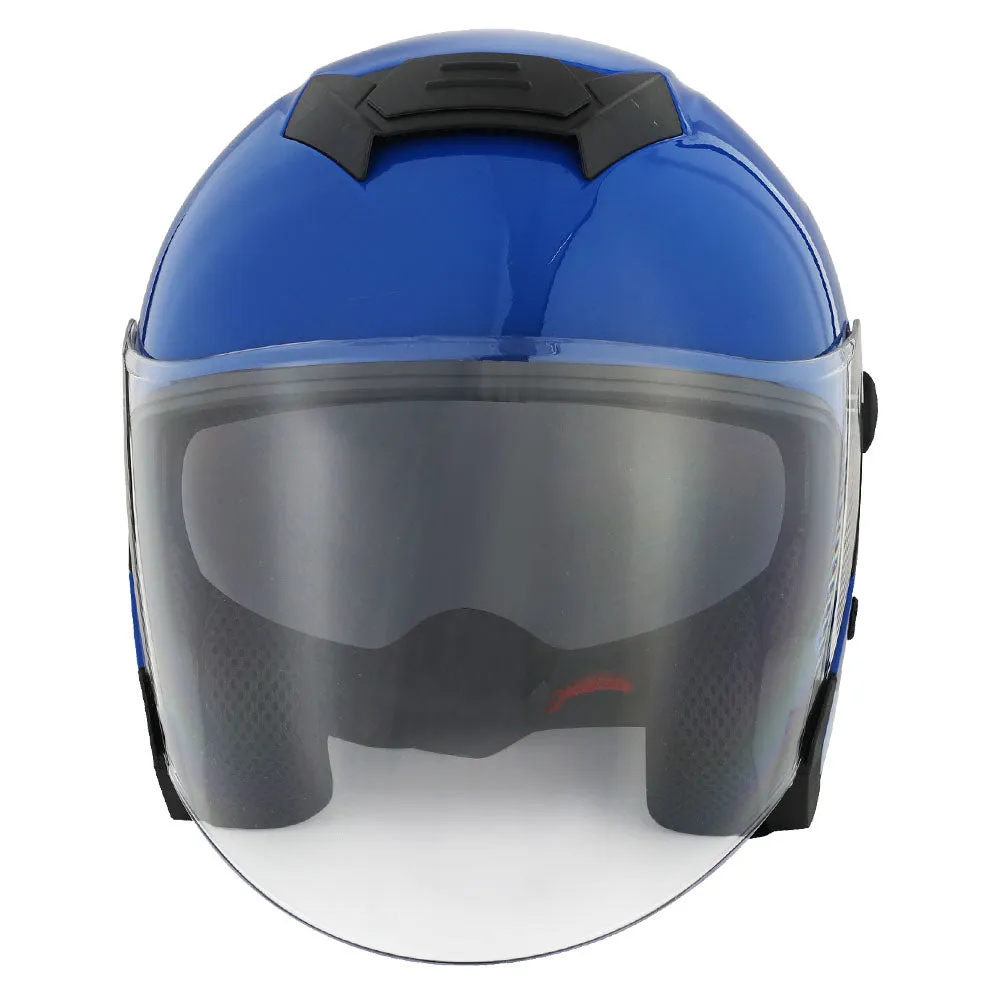 1Storm Motorcycle Open Face Helmet Scooter Classical Knight Bike Dual Lens/Sun Visor   Motorcycle Bluetooth Headset: HJK526