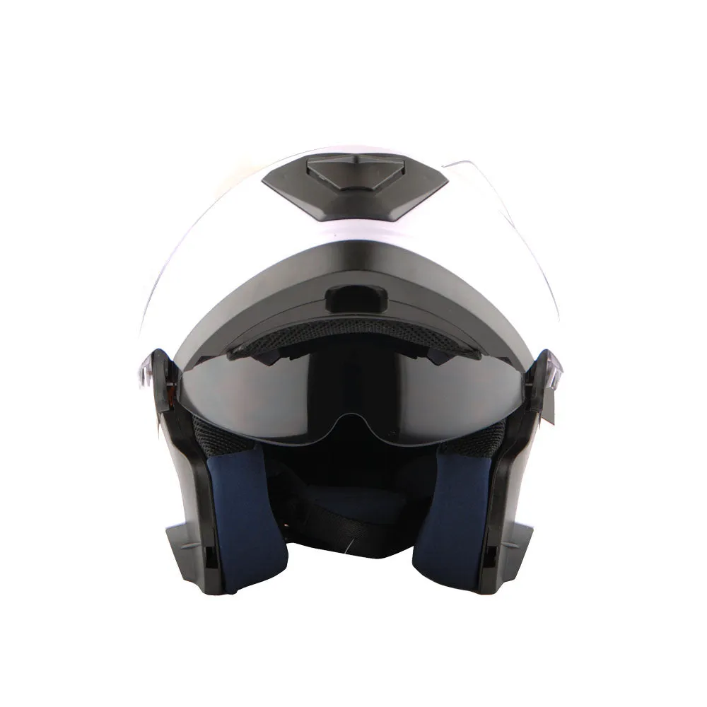 1Storm New Motorcycle Bike Modular Full Face Helmet Dual Visor Sun Shield with LED Tail Light   Motorcycle Bluetooth Headset: Modular901