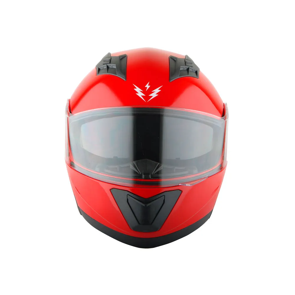 1Storm New Motorcycle Bike Modular Full Face Helmet Dual Visor Sun Shield with LED Tail Light   Motorcycle Bluetooth Headset: Modular901