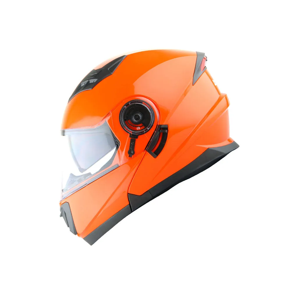 1Storm New Motorcycle Bike Modular Full Face Helmet Dual Visor Sun Shield with LED Tail Light   Motorcycle Bluetooth Headset: Modular901