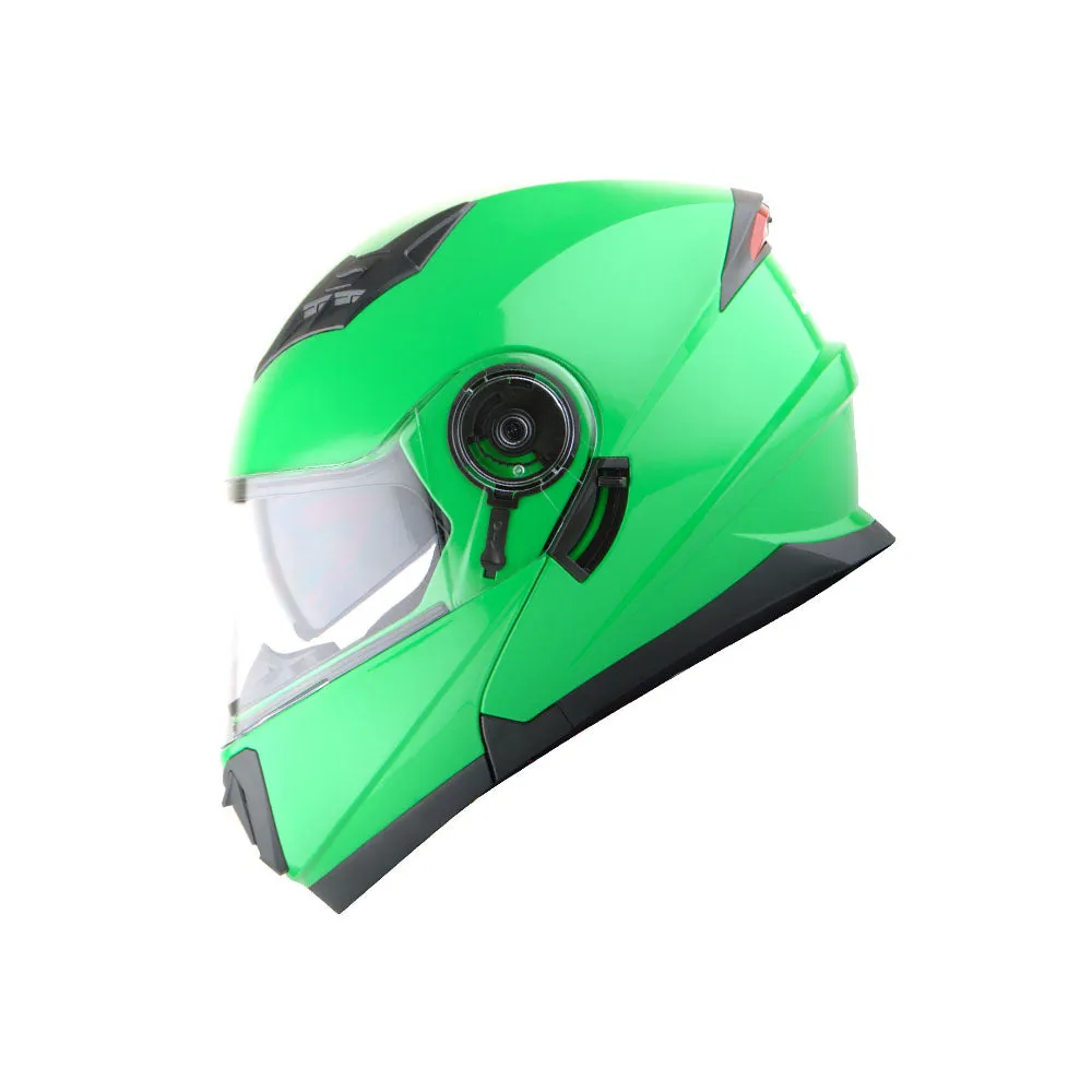 1Storm New Motorcycle Bike Modular Full Face Helmet Dual Visor Sun Shield with LED Tail Light   Motorcycle Bluetooth Headset: Modular901