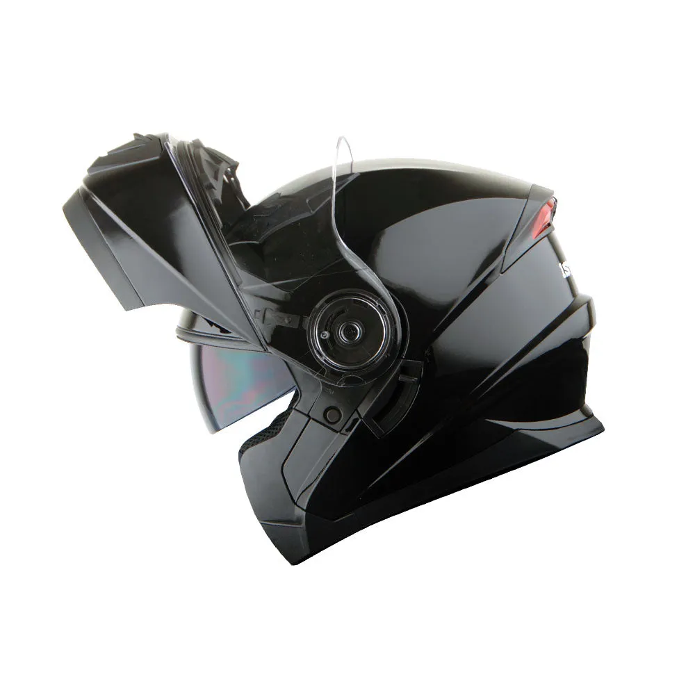 1Storm New Motorcycle Bike Modular Full Face Helmet Dual Visor Sun Shield with LED Tail Light   Motorcycle Bluetooth Headset: Modular901