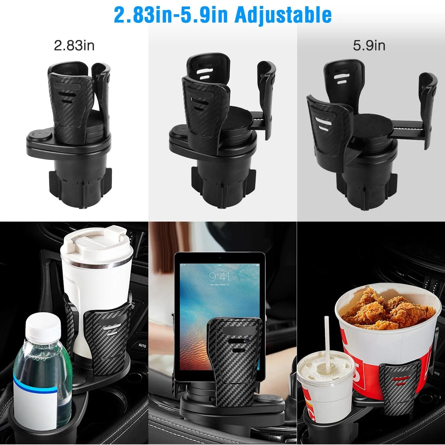 2-in-1 Universal Car Cup Mount Holder