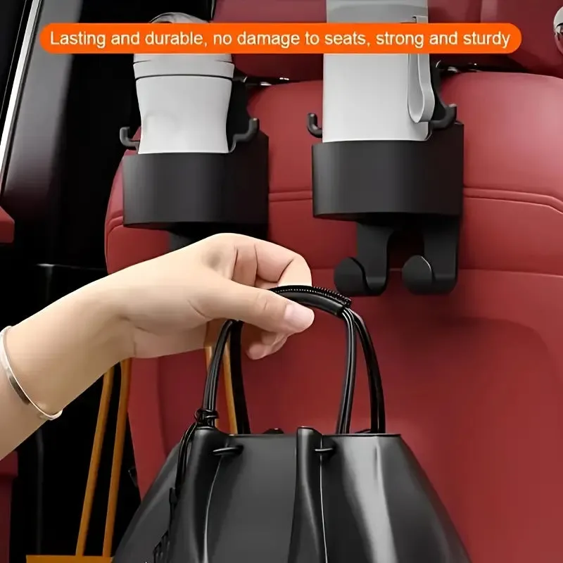 2-Pieces: Multifunctional Car Seat Back Hooks