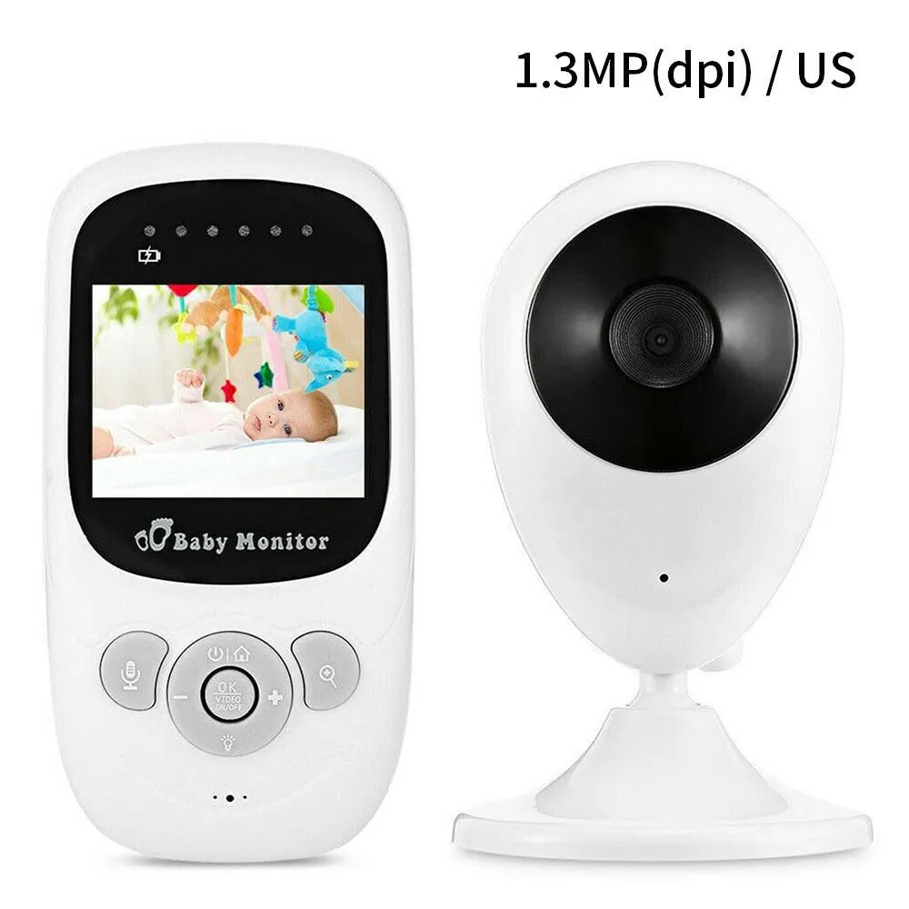 2.4 Inches LCD Baby Monitor Two-Way Audio 2.4G Wirelessly Temperature Detection Night Vision Home Security Camera Built-in Lullabies for Baby Pet Elderly