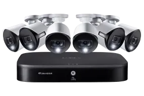 4K Ultra HD 8 Channel Security System with 6 Active Deterrence 4K (8MP) Cameras