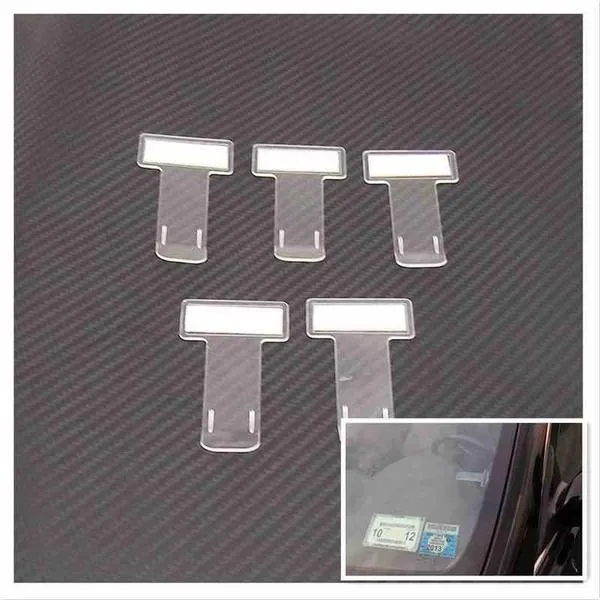 5-Pack: Car Vehicle Parking Ticket Permit Holder Clip Sticker