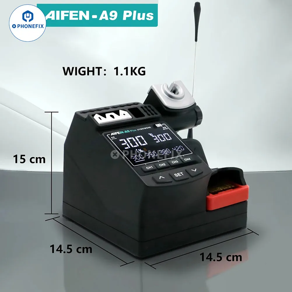 AIFEN A9 Plus Digital Display Soldering Station With T210/245/115 Handle