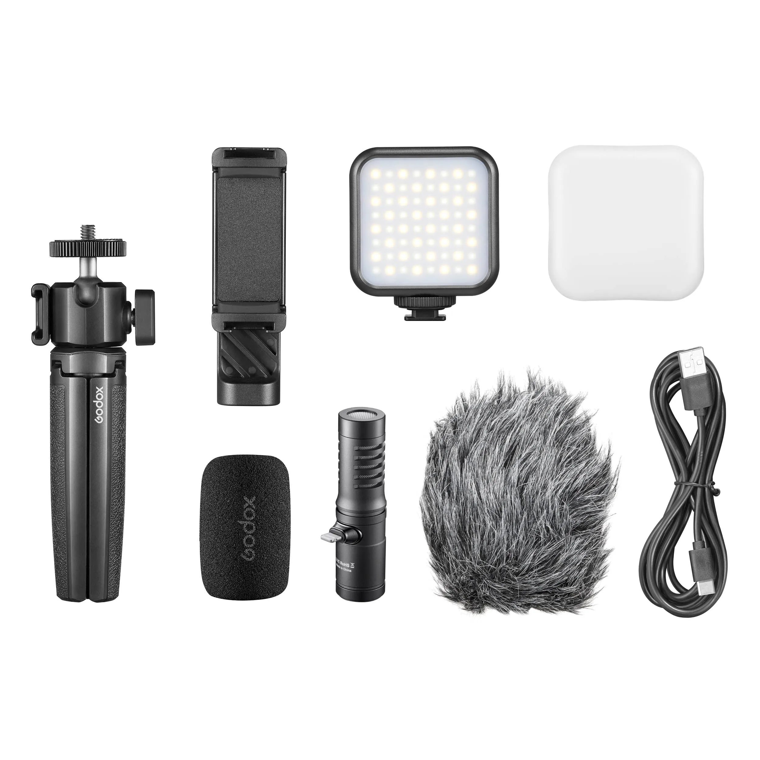 All-in-one Godox VK2-LT Vlogging Kit with Bi-colour LED video light