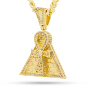 Ankh Key Pyramid Necklace