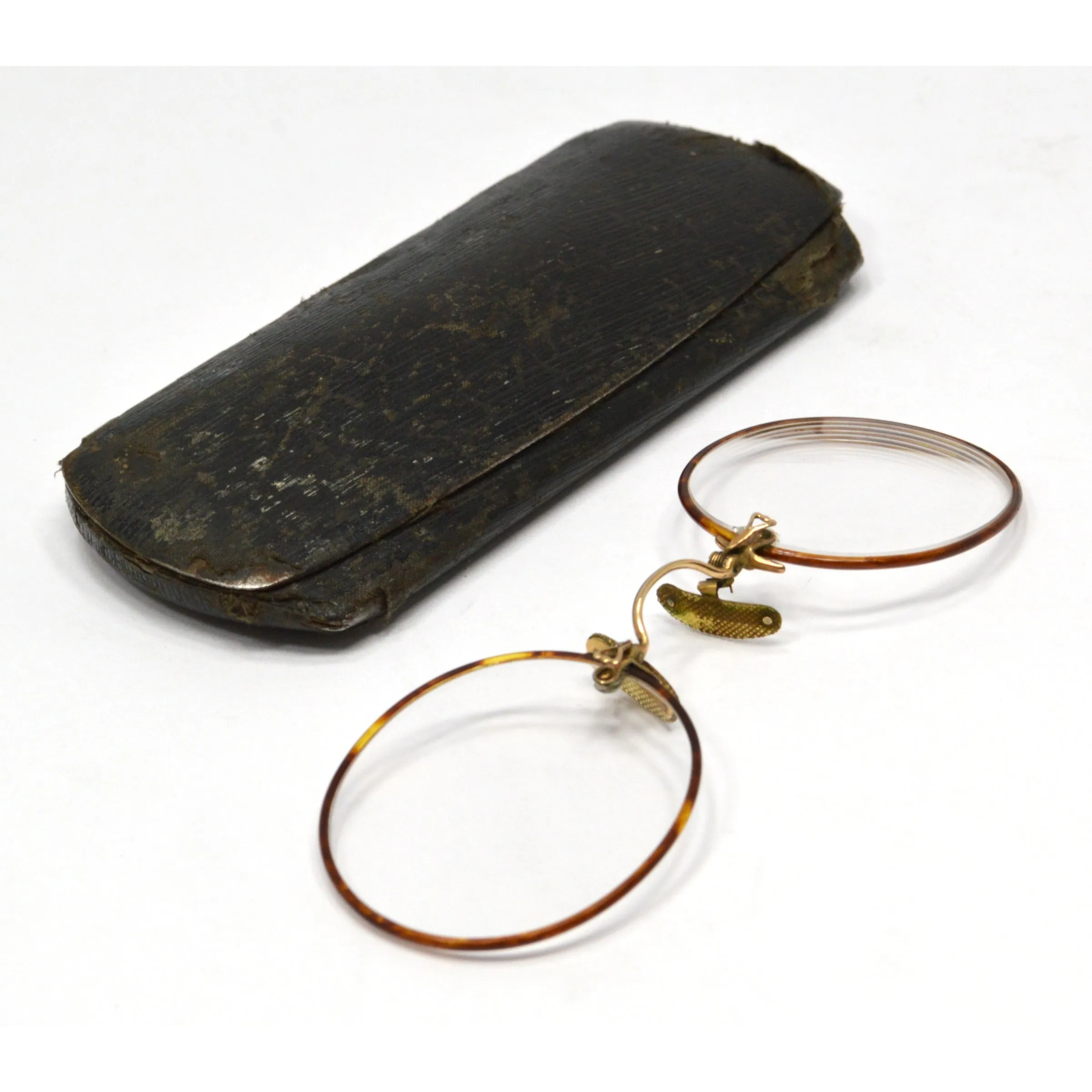 Antique ARISTOCRAT EYEGLASSES Glasses Frames 1/10-12K GOLD FILLED Original Case!