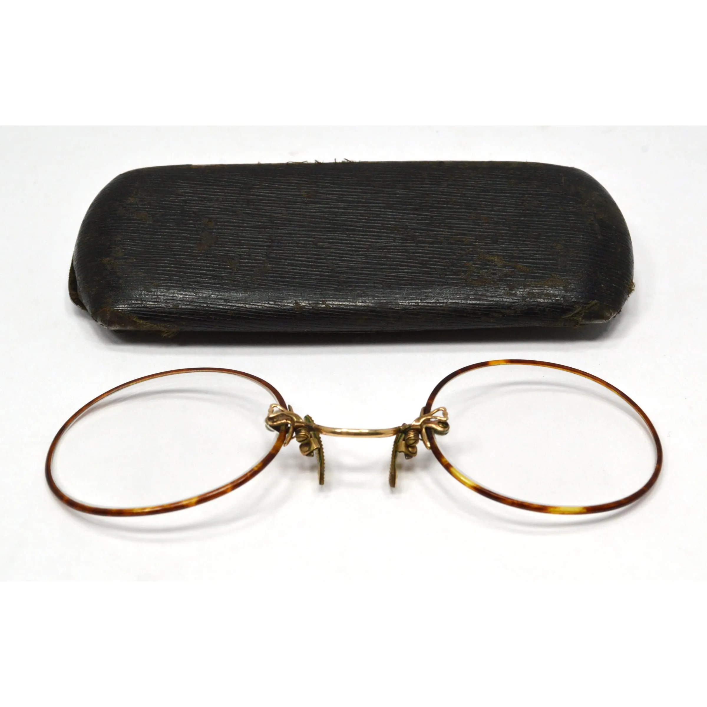 Antique ARISTOCRAT EYEGLASSES Glasses Frames 1/10-12K GOLD FILLED Original Case!