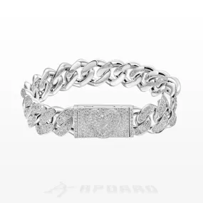 Aporro Broken Heart Cuban Bracelet - 12mm