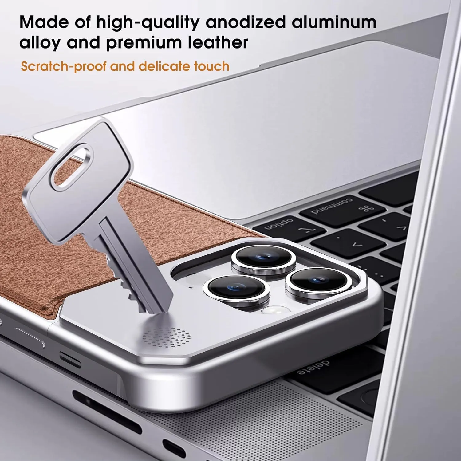 Armor King MagSafe Aluminum Leather Heat Dissipation Aromatherapy Protective Cover Case