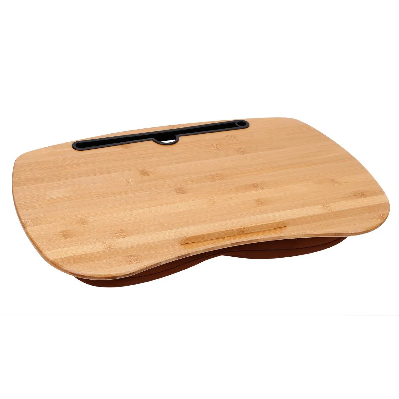 Bamboo Laptop Lap Desk with Pillow Cushion Stand Holder Table