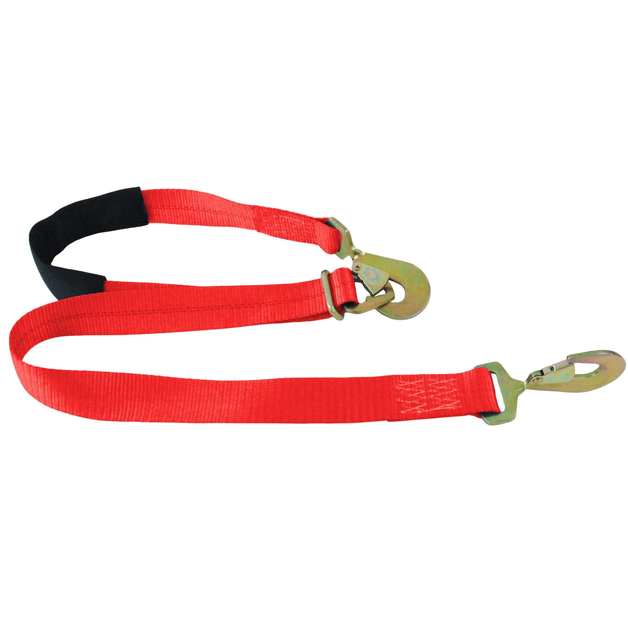 Boxer 2" x 6' Adjustable Tie-Back Strap with Twisted Snap Hook and Axle Strap