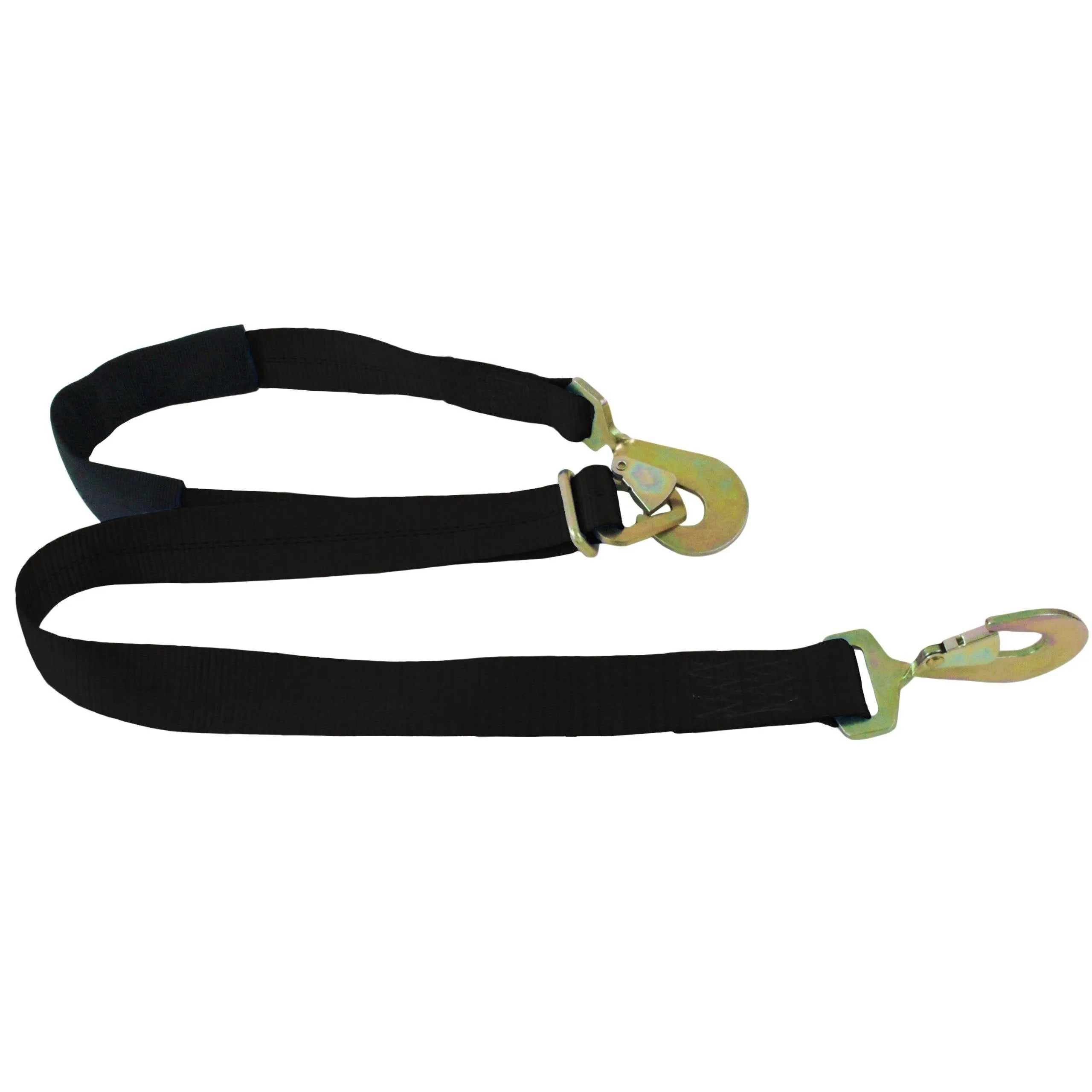 Boxer 2" x 6' Adjustable Tie-Back Strap with Twisted Snap Hook and Axle Strap