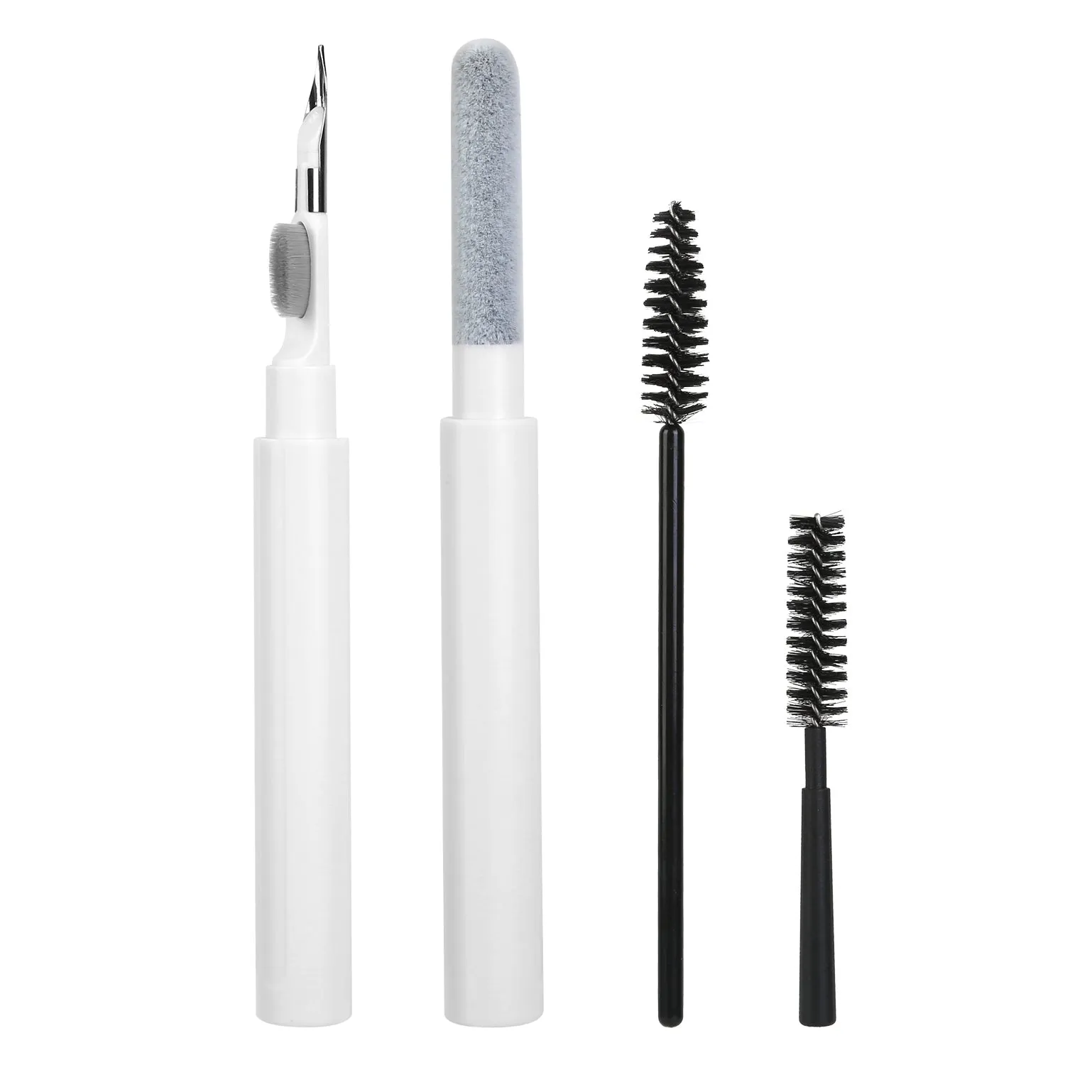 Cleaning Kit Short Spiral Brush Long Spiral Brush Cleaning Pen Flocking Sponge Brush Pen Fit For Airpods Charging Case Camera Phone- Electronics