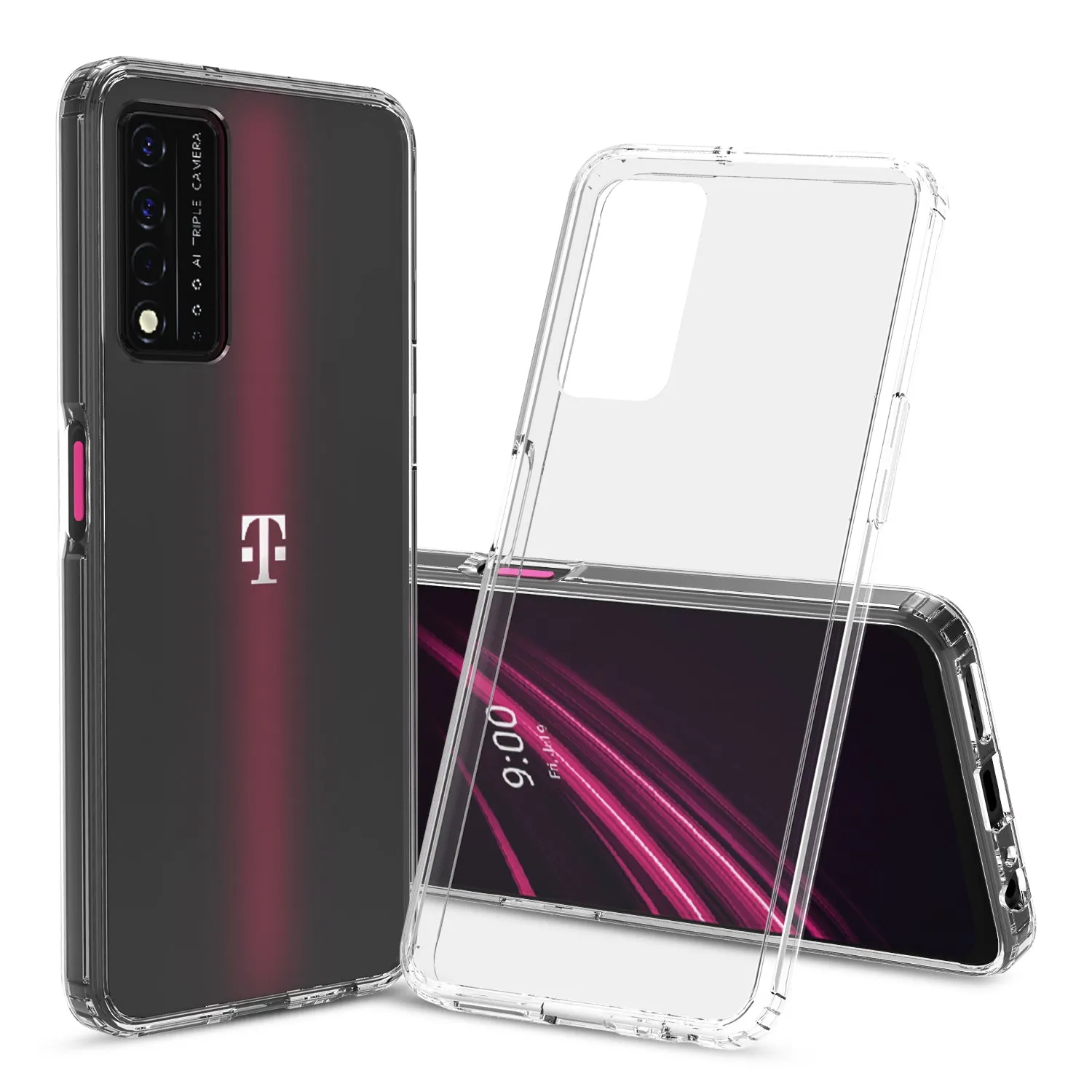 Clear Flex-Gel Case Case Cover for T-Mobile Revvl V  5G