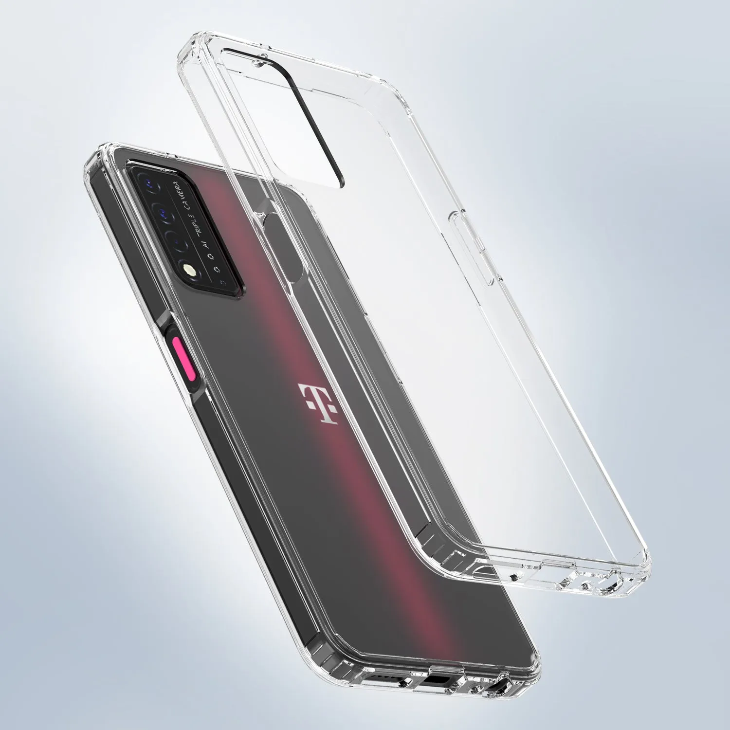 Clear Flex-Gel Case Case Cover for T-Mobile Revvl V  5G