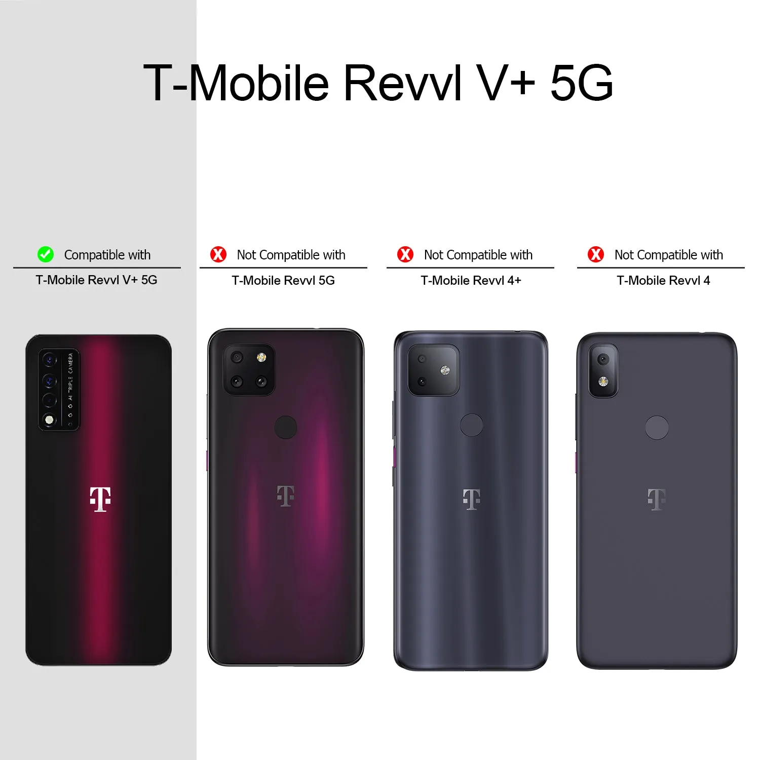 Clear Flex-Gel Case Case Cover for T-Mobile Revvl V  5G