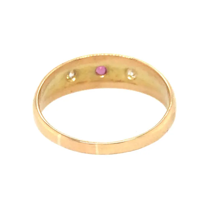 Diamond & Ruby Gypsy Ring