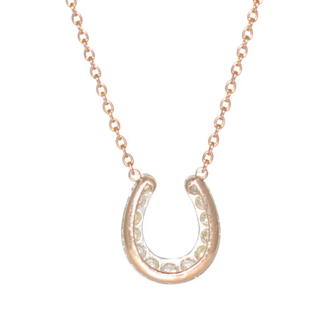 Diamond Horseshoe Necklace