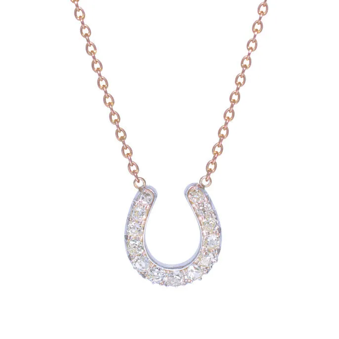 Diamond Horseshoe Necklace