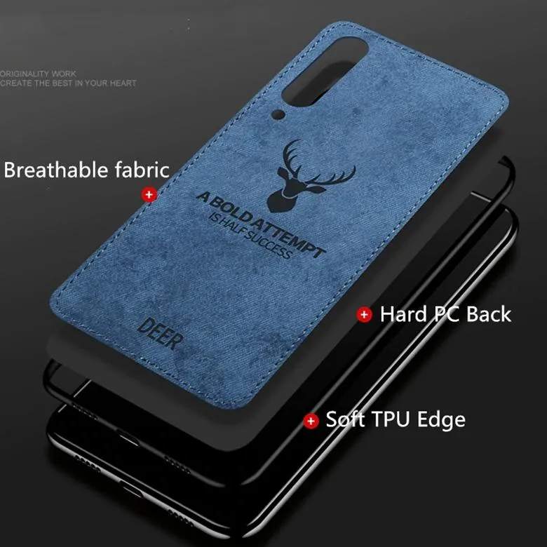 Galaxy A50 Deer Pattern Inspirational Soft Case (3-in-1 Combo)