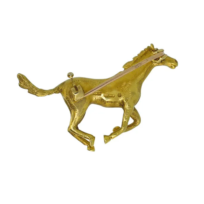 Galloping Horse Brooch