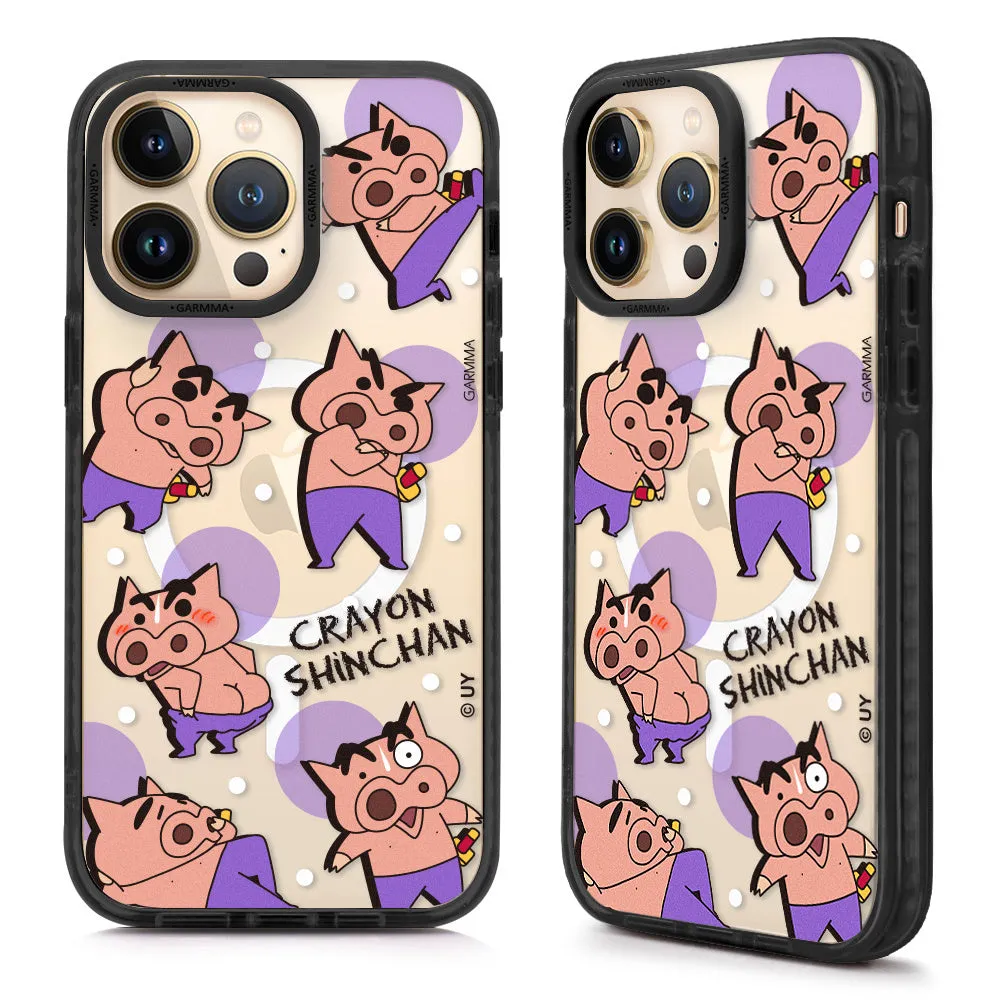 GARMMA Crayon Shin-chan MagSafe Military Grade Drop Tested Impact Case Cover