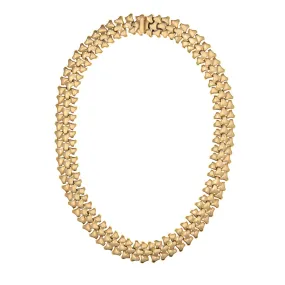 Gold Geometrical Link Necklace