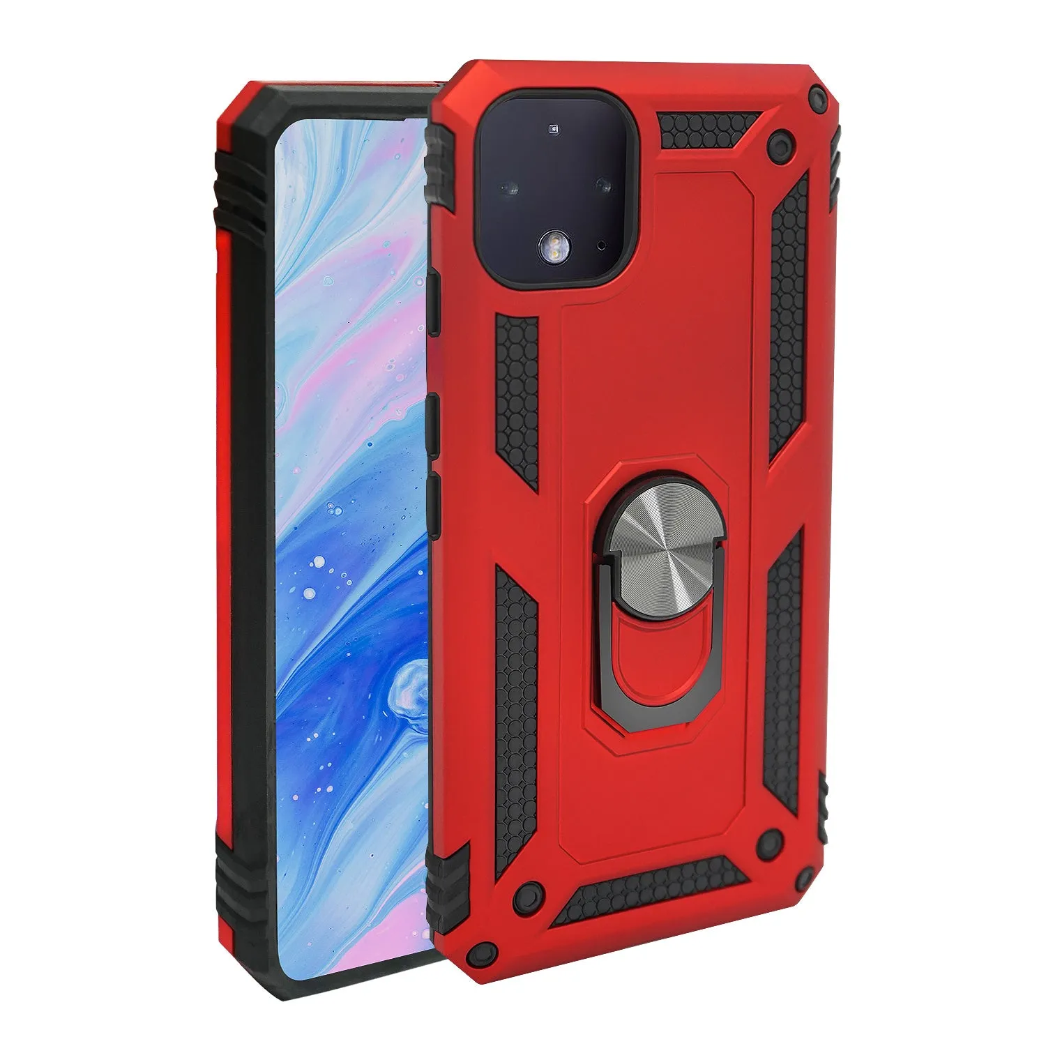 Google Pixel 4 Case - Heavy-Duty, Ring Holder