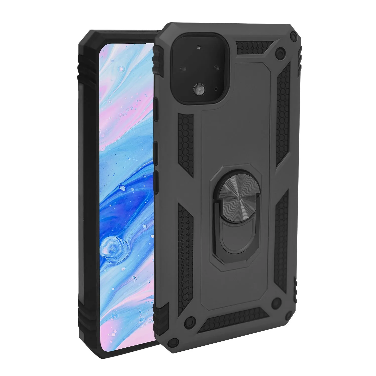 Google Pixel 4 Case - Heavy-Duty, Ring Holder