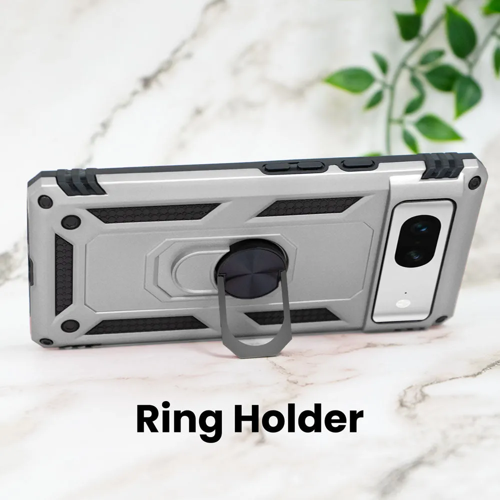 Google Pixel 7 Case, Heavy-Duty with Ring Holder