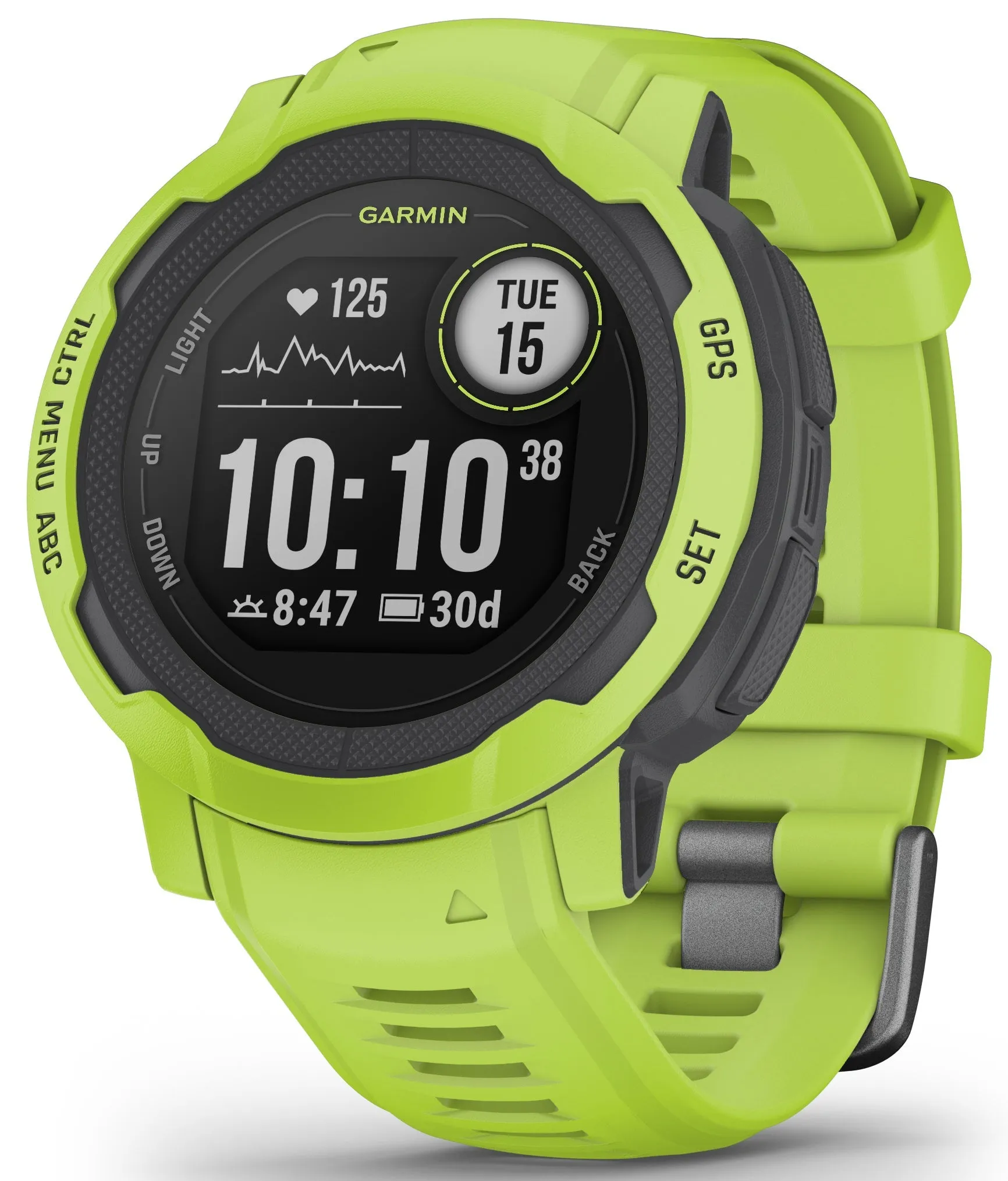 GRM Watch Instinct 2 GPS Electric Lime Smartwatch