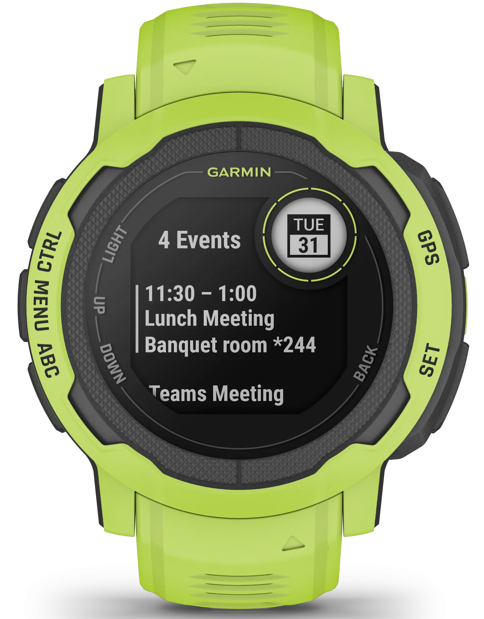 GRM Watch Instinct 2 GPS Electric Lime Smartwatch