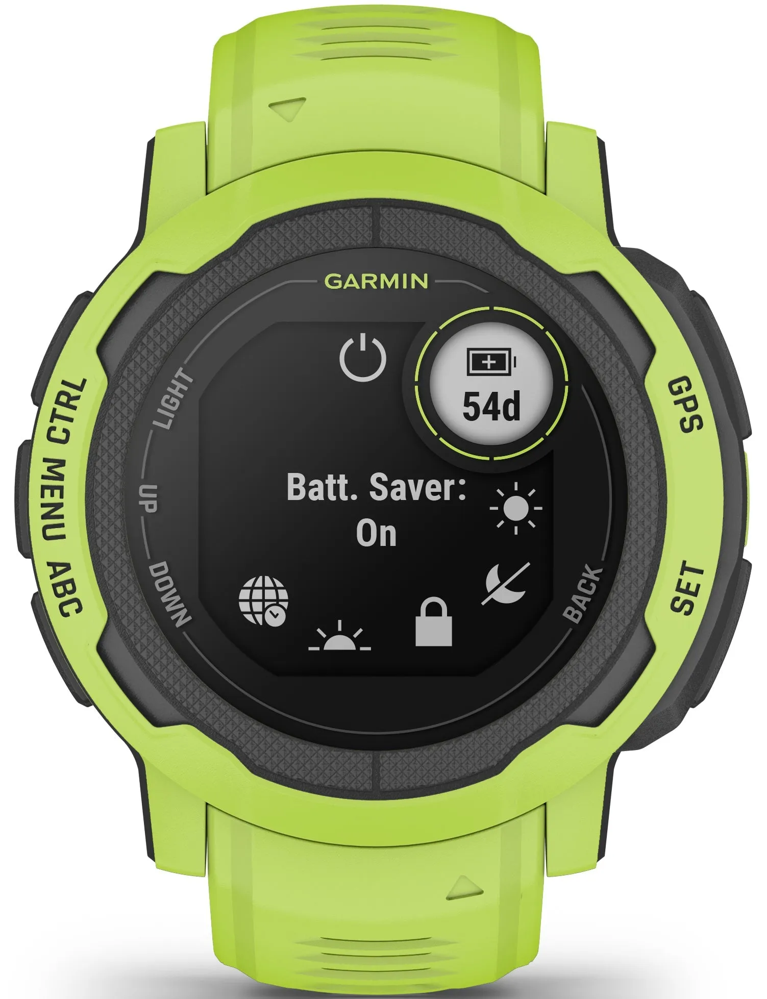 GRM Watch Instinct 2 GPS Electric Lime Smartwatch