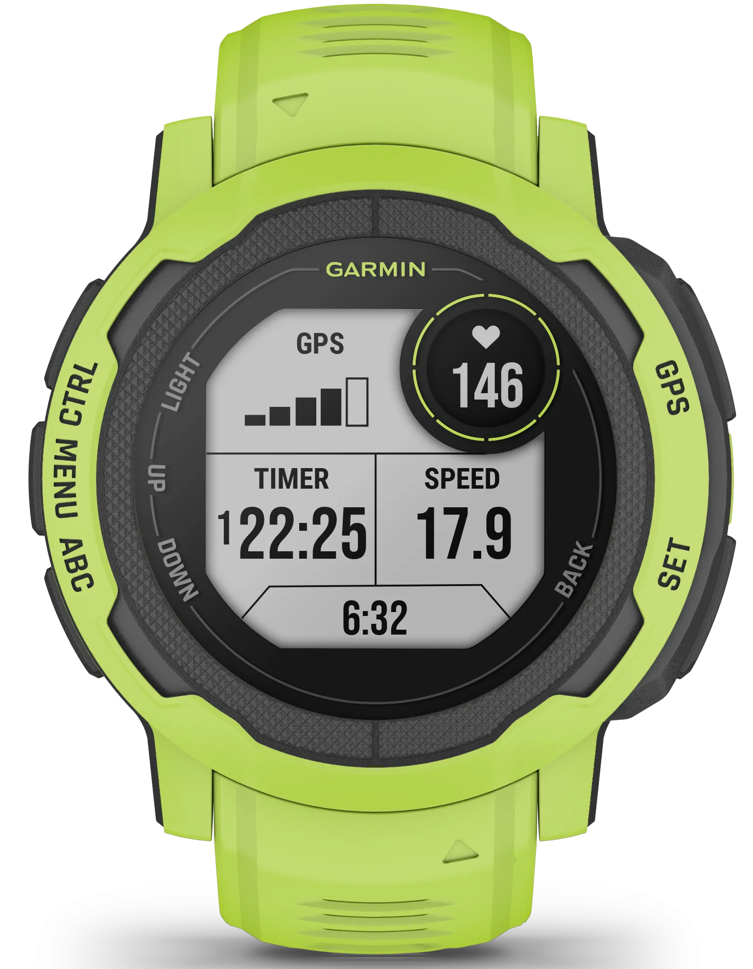 GRM Watch Instinct 2 GPS Electric Lime Smartwatch